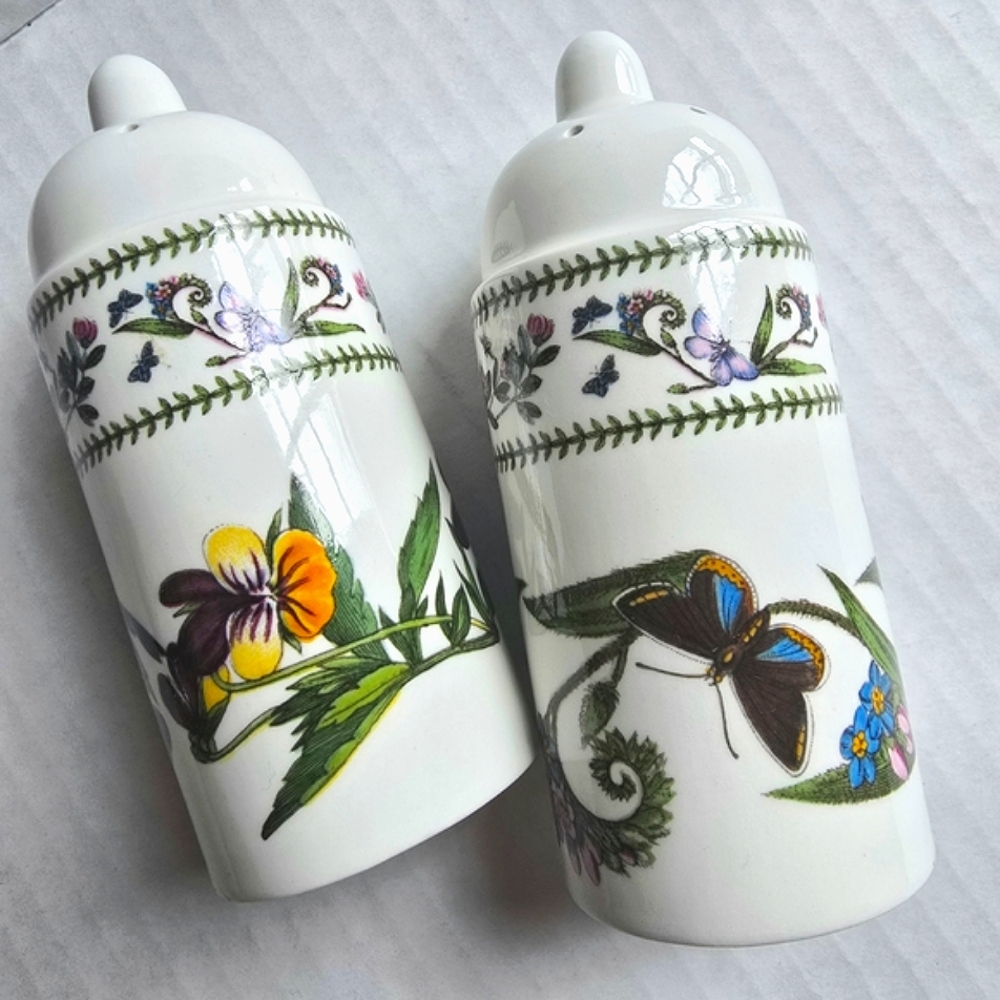 New! Portmeirion Botanic Salt and Pepper Shakers